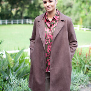 Sueded Car Coat - Various Colours